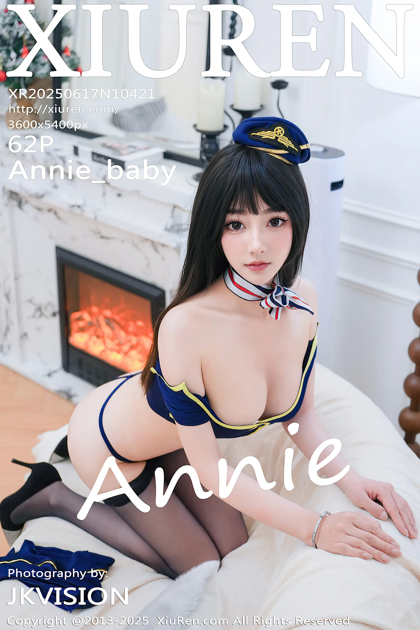 [XiuRen秀人网]No.10421_模特Annie_baby性感蓝色制服配超薄黑丝秀凹凸身材完美诱惑写真62P-秀人网 - XiuRen.Space
